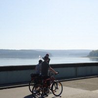 Fietsers op de Sperre
